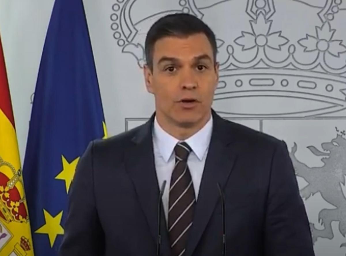 Pedro Sánchez durante su comparecencia del 7 de junio