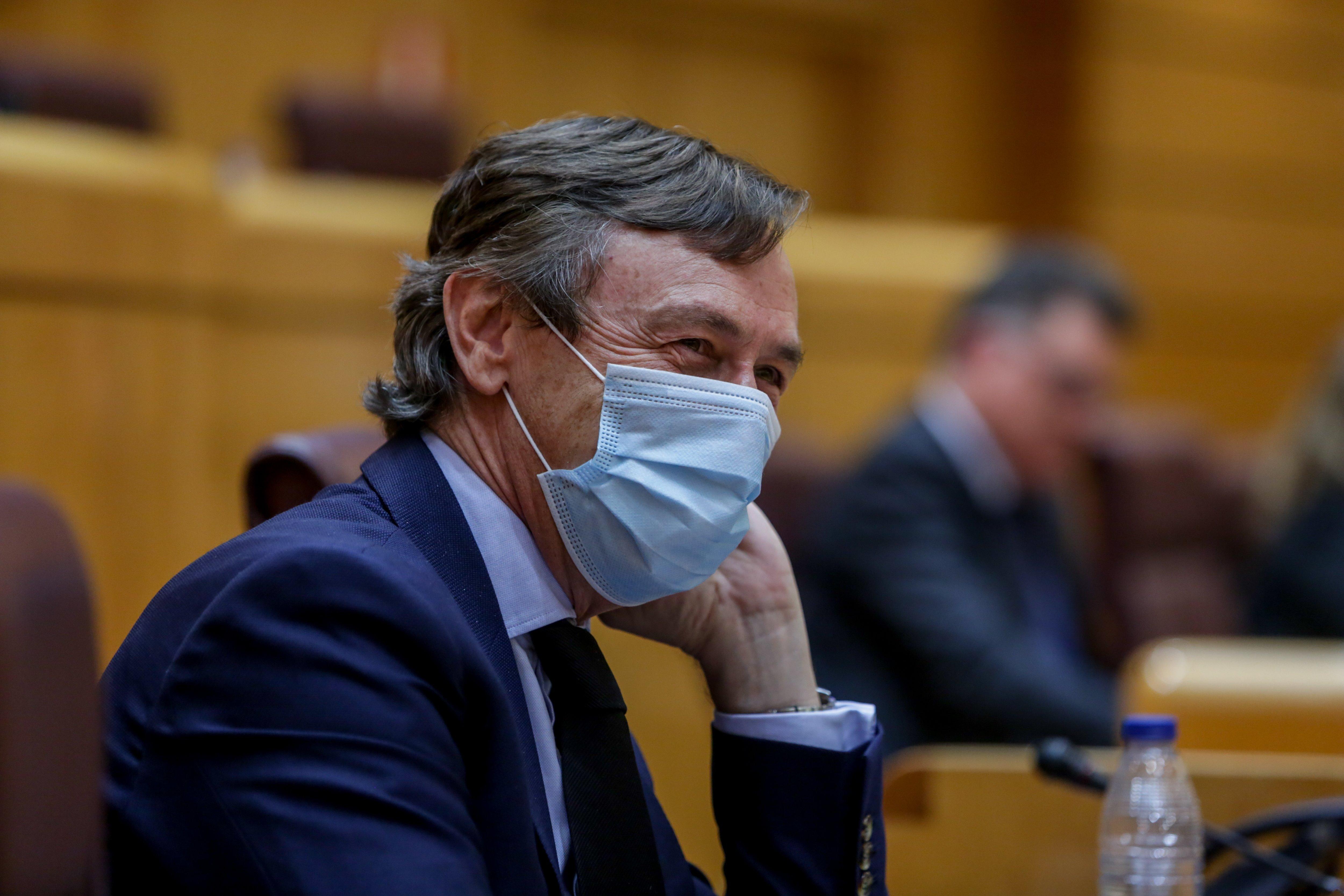 El senador del PP por Almería, Rafael Hernando, durante un debate en el Senado. Fuente: Europa Press.