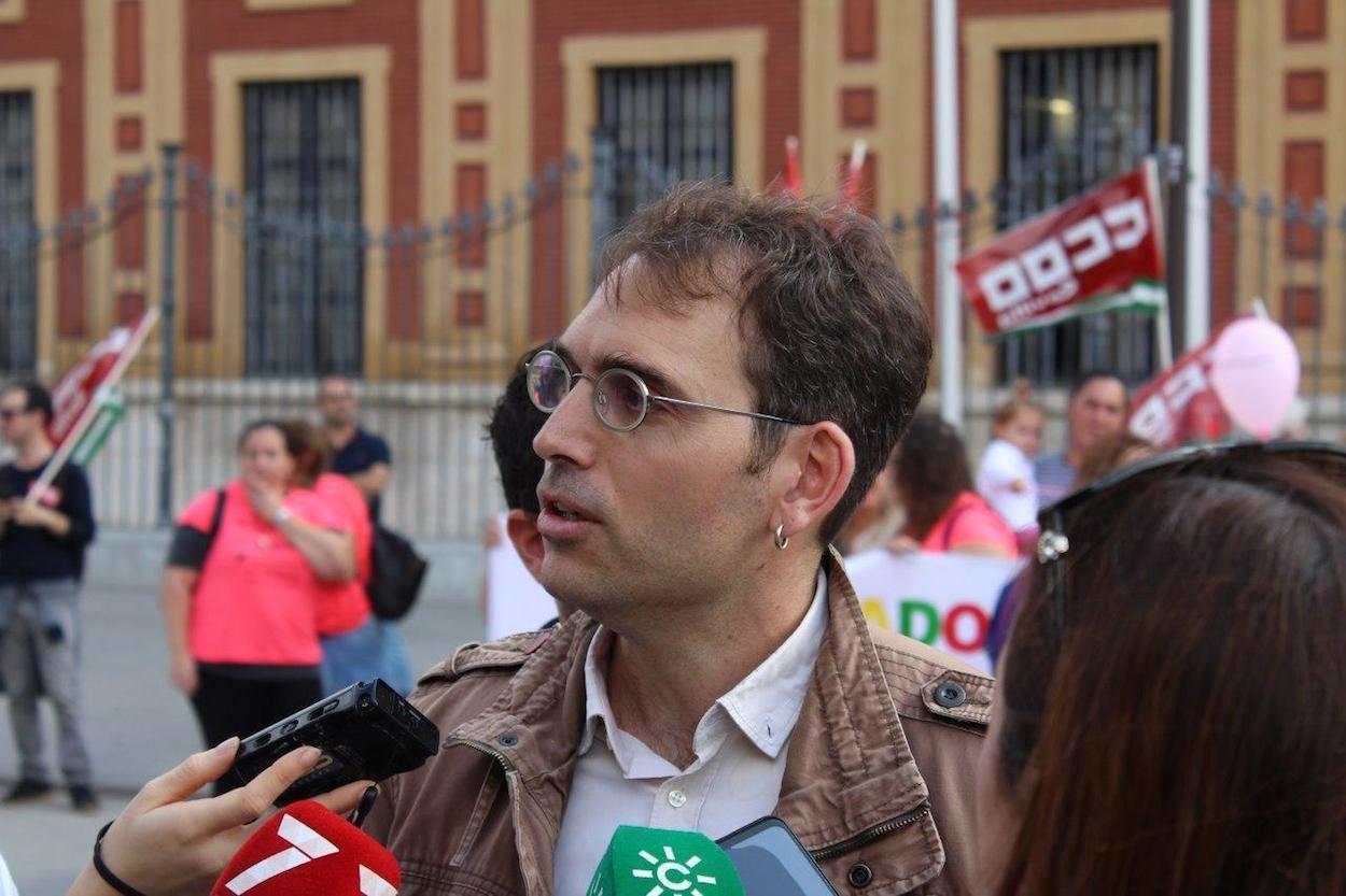 Toni Valero, portavoz de Adelante Andalucía.