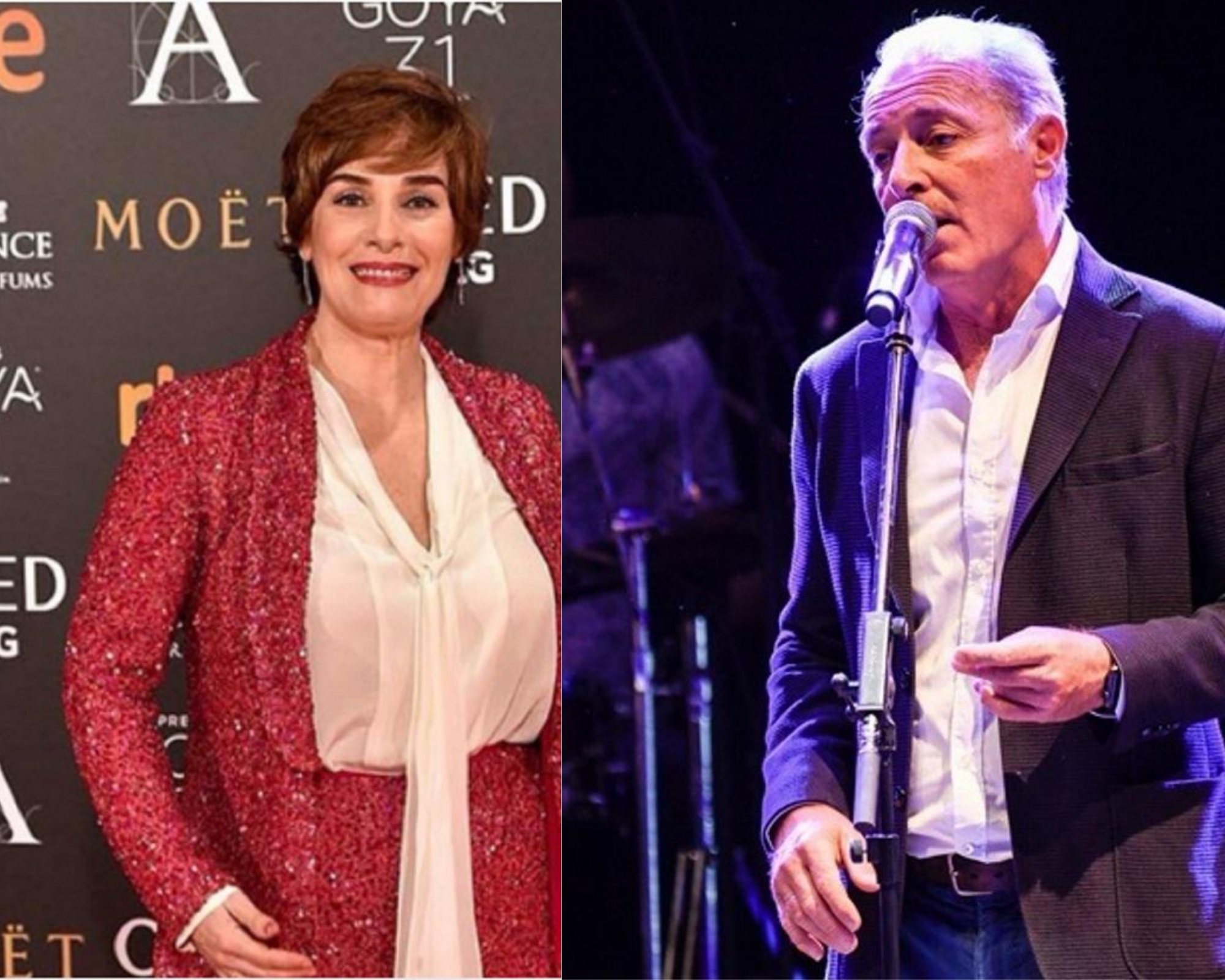 La actriz Anabel Alonso y el cantautor José Manuel Soto