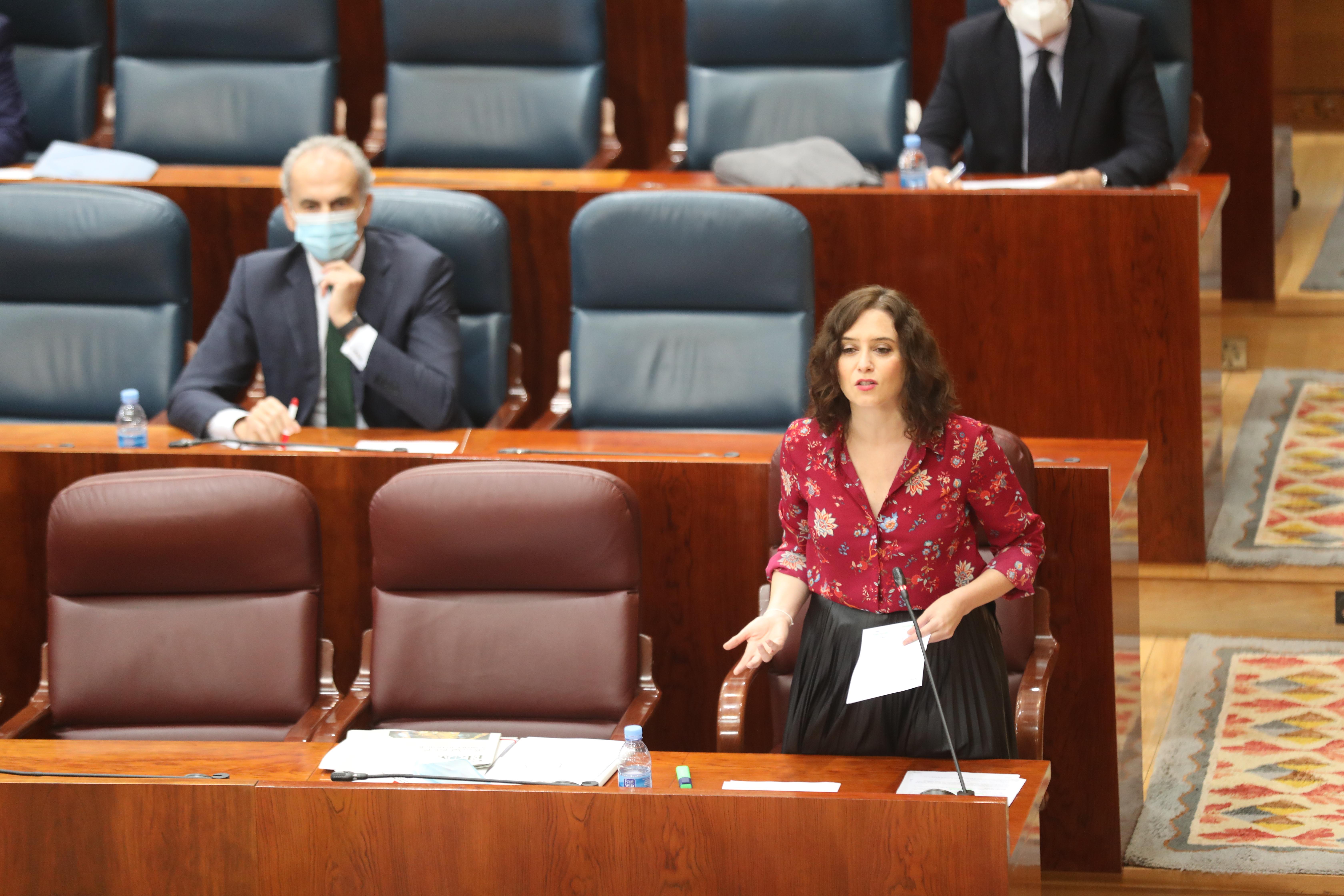 La presidenta de la Comunidad de Madrid, Isabel Díaz Ayuso. Europa Press.