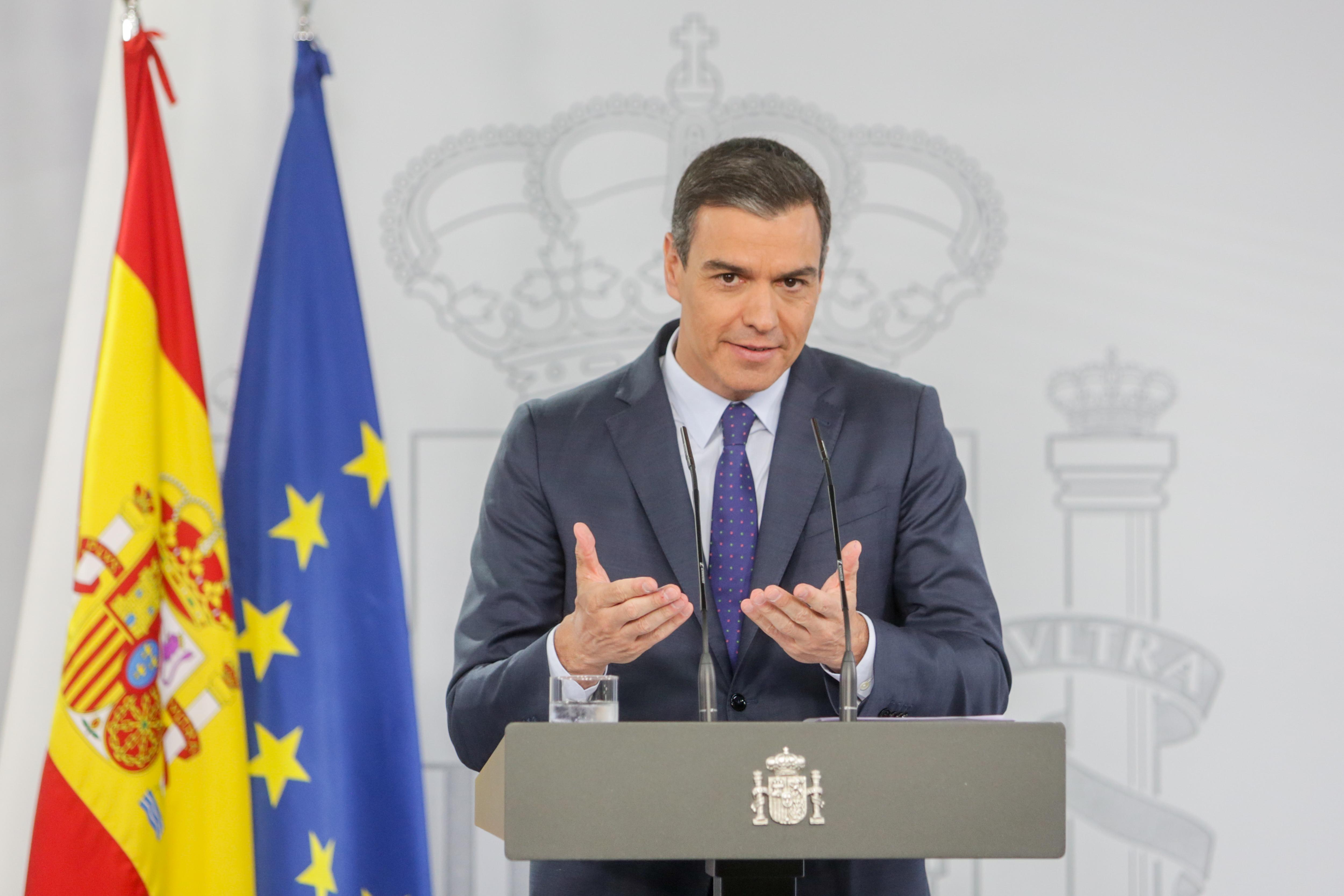 El presidente del Gobierno, Pedro Sánchez