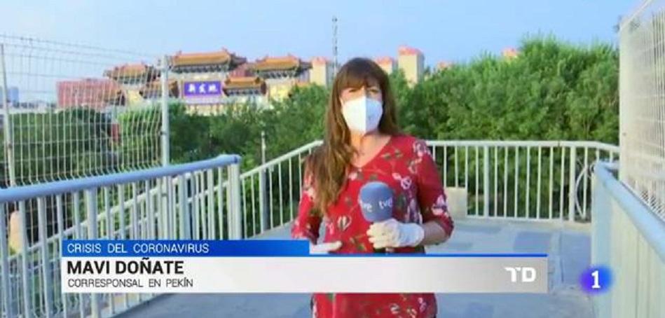 La corresponsal de TVE en China, Mavi Doñate