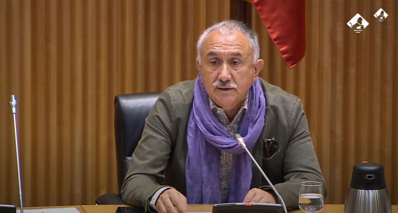Pepe Álvarez, secretario general de UGT en la Comisión de Reconstrucción Social y Económica
