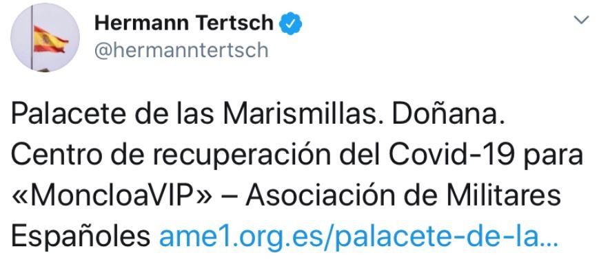 El tuit de Hermann Terstch El tuit de Hermann Terstch