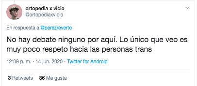 Respuesta al tuit de Pérez Reverte 5