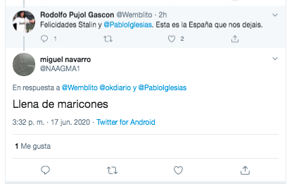 Tuit homófobo contra Pablo Alborán 2