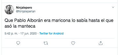 Tuit homófobo contra Pablo Alborán 8