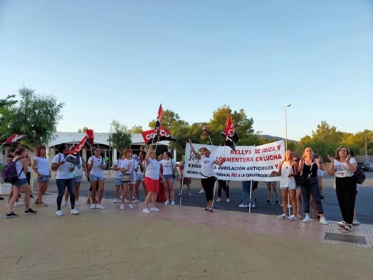 Imagen de archivo de unas protestas de las kellys en Ibiza