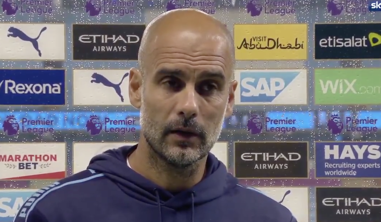 El entrenador del Manchester City, Pep Guardiola