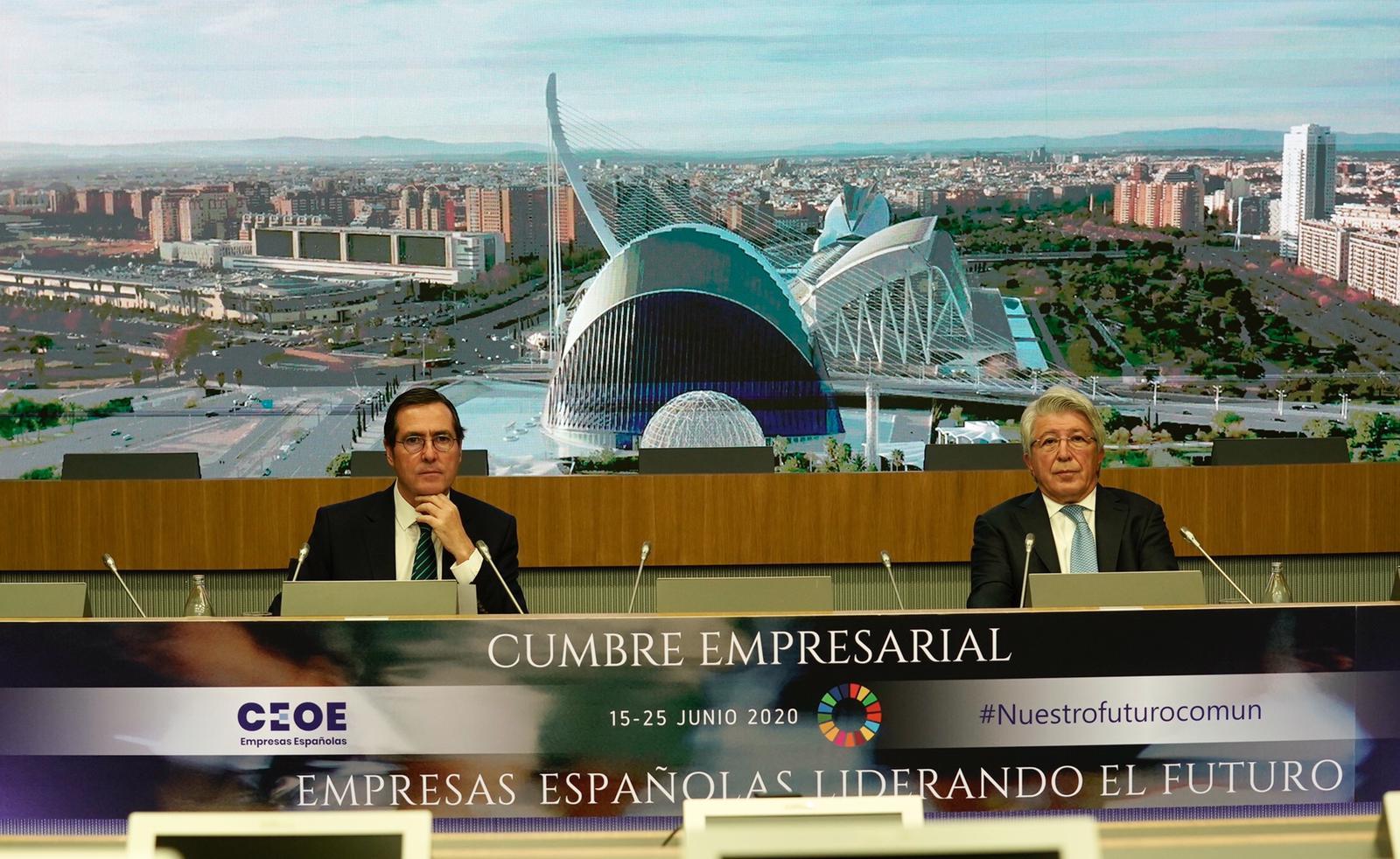 Enrique Cerezo, presidente de los productores audiovisuales agrupados en EGEDA en la cumbre de la CEOE - David Mudarra