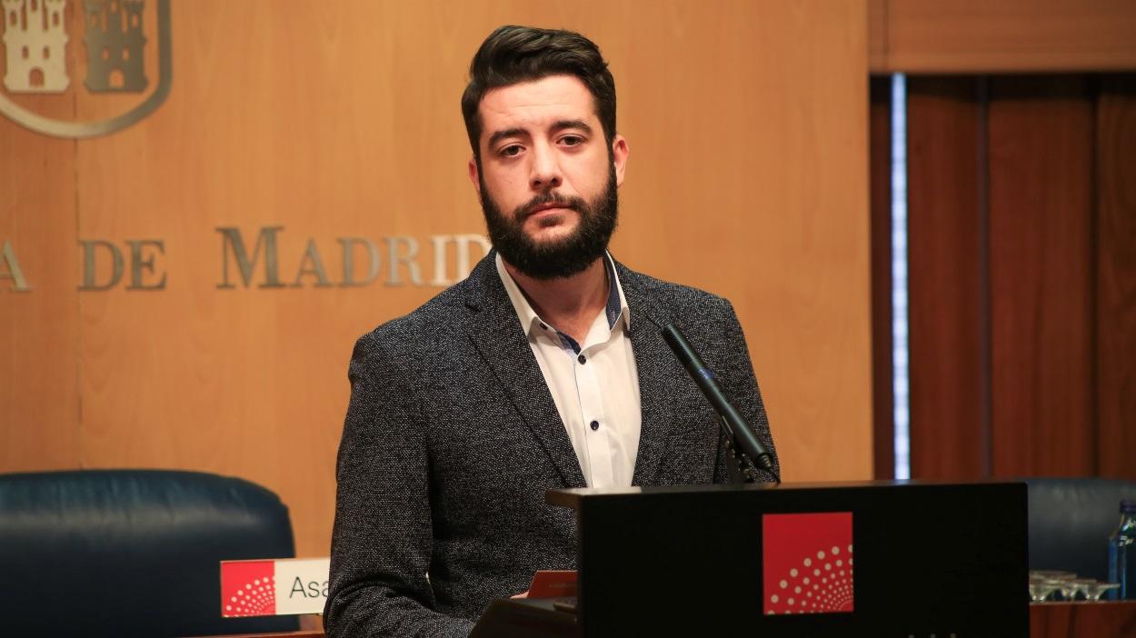 El portavoz de Ciudadanos en la Asamblea de Madrid, César Zafra