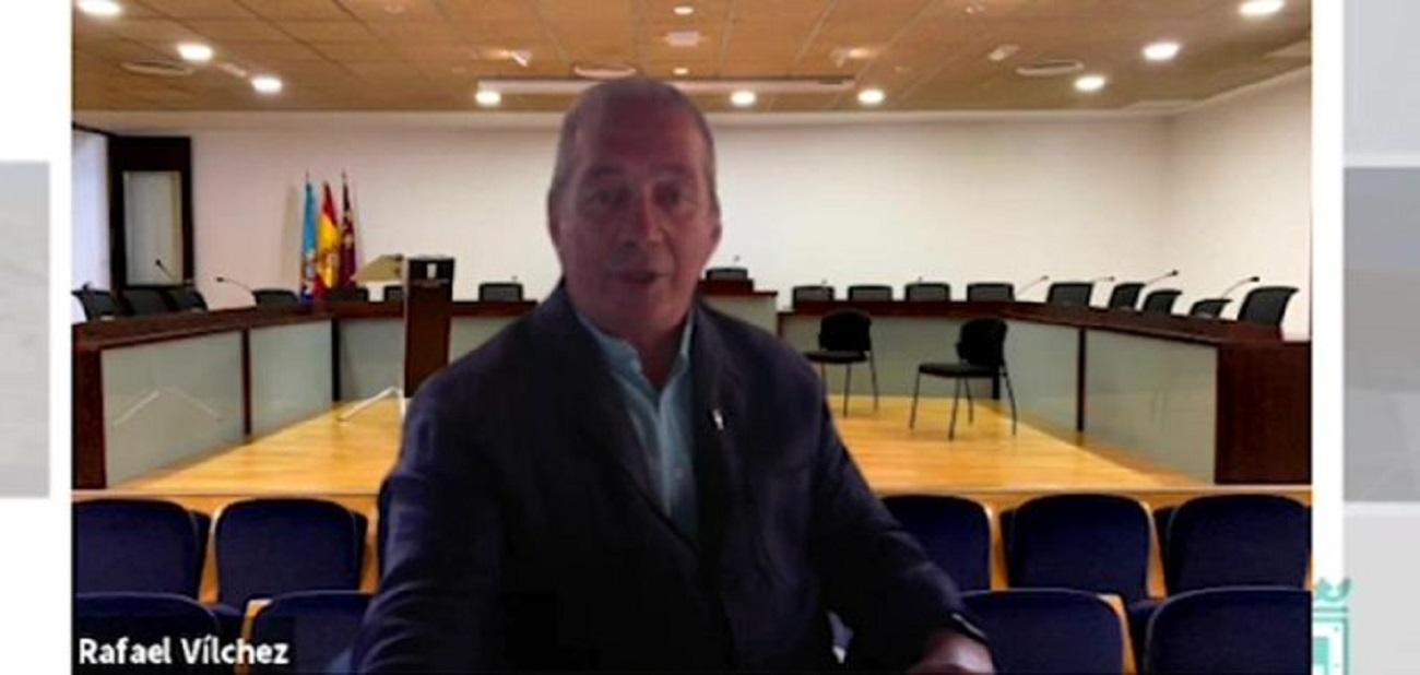 Rafael Vílchez, portavoz de Vox en el Ayuntamiento de San Javier (Murcia). Fuente: Youtube.