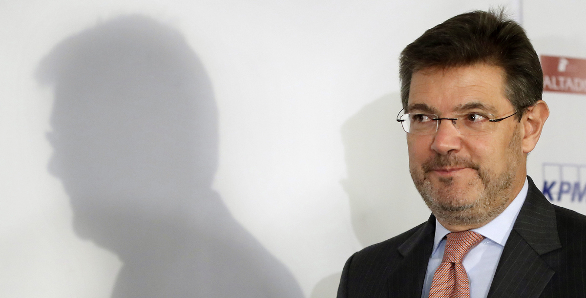 El ministro de Justicia, Rafael Catalá. 