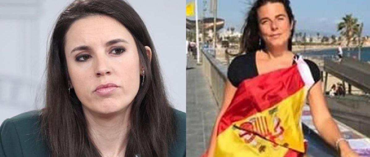 La ministra de Igualdad, Irene Montero, y la concejal de Vox Cristina Gómez Carvajal. Foto: Twitter