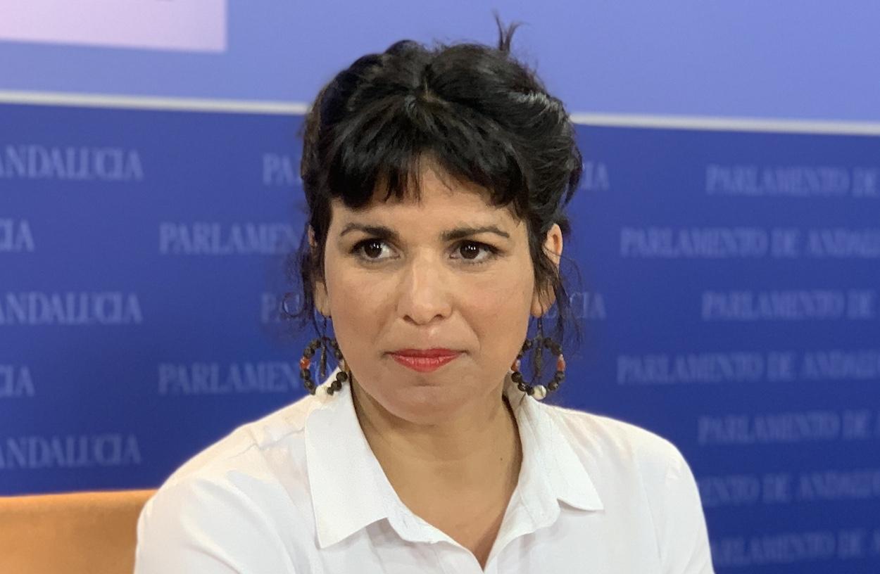 Teresa Rodríguez, presidenta del grupo parlamentario Adelante.