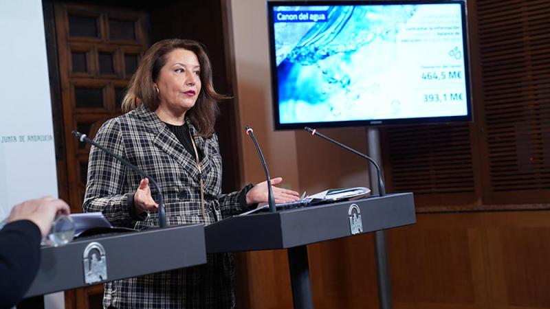 La consejera de Agricultura, Carmen Crespo, a cuyo departamento está adscrita la Agencia de Medio Ambiente y Agua de Andalucía.