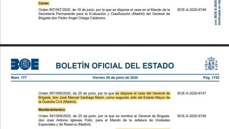Nombramiento en el BOE de José Manuel Santiago