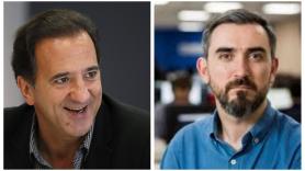 El empresario José Miguel Contreras y el periodista Ignacio Escolar. Fuente: elaboración propia.