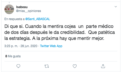 Dudas tuit de Abascal Parte Médico 1 Dudas tuit de Abascal Parte Médico 1