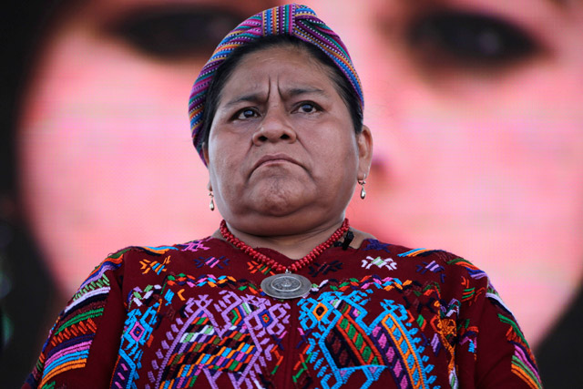 Rigoberta Menchú.