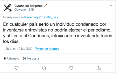 Respuesta al tuit de Javier Negre sobre Fernando Simón 2