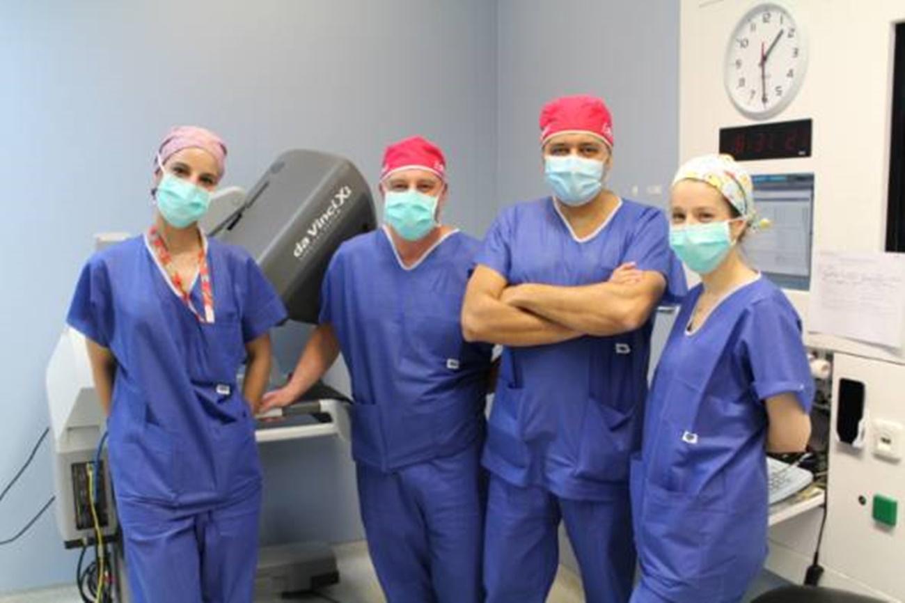 Equipo que ha llevado a cabo la esofaguectomía en el Hospital Rey Juan Carlos