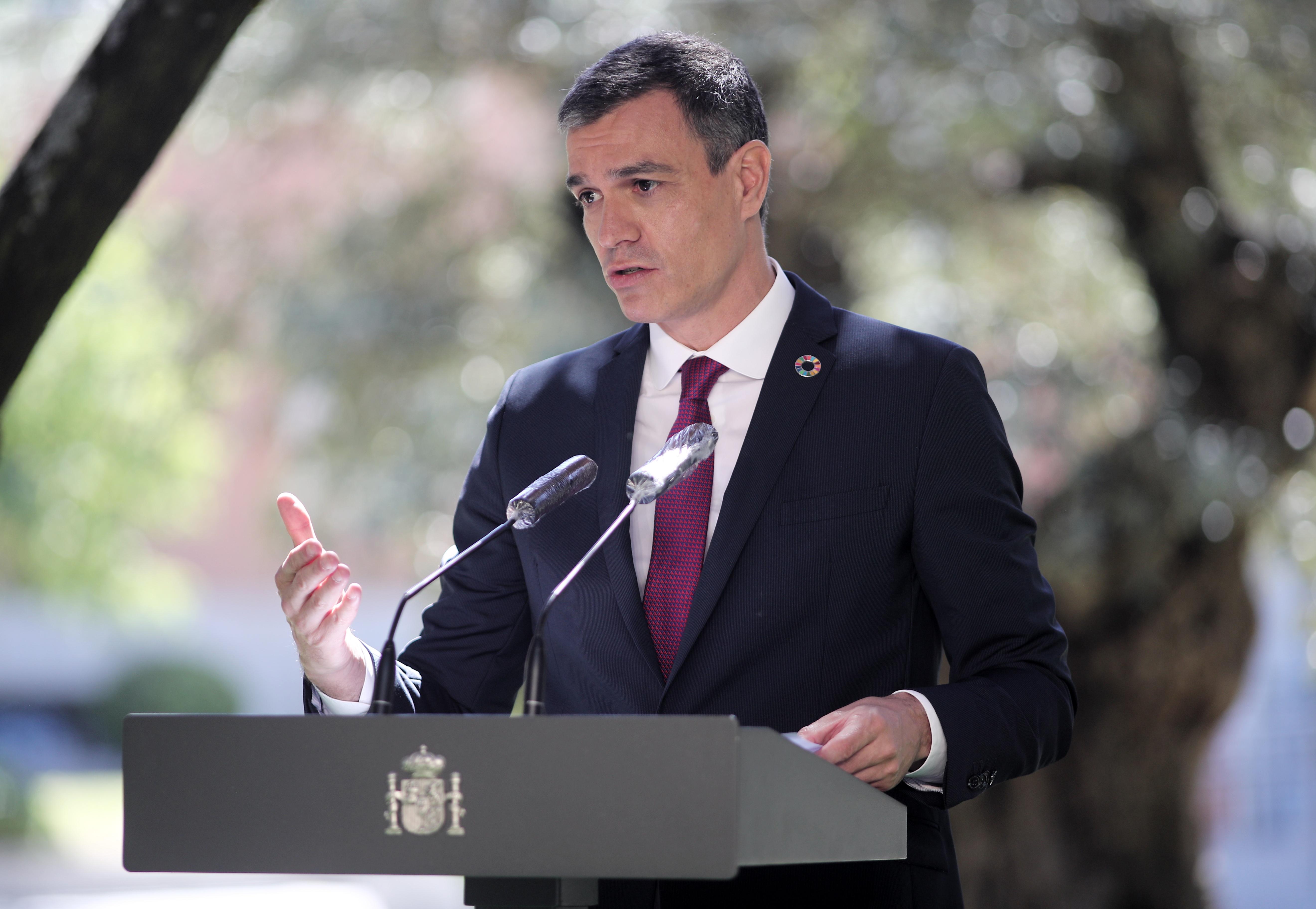 El presidente del Gobierno, Pedro Sánchez