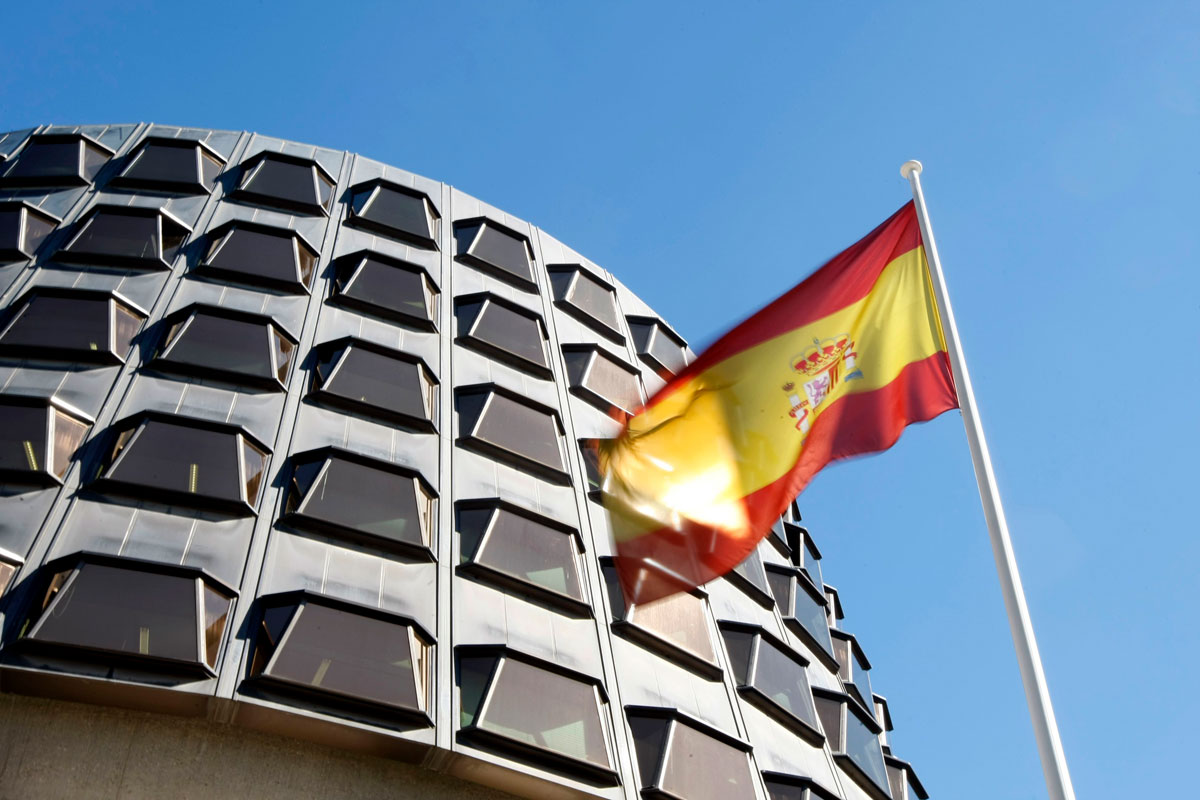 Fachada de la sede del Tribunal Constitucional. 