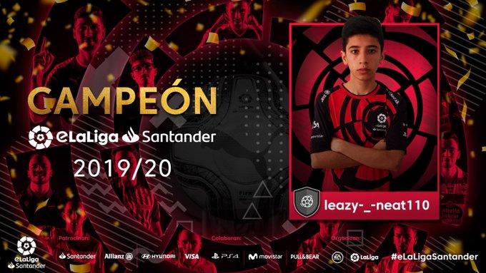 ieazy-_-neat110 campeón de eLaLiga Santander