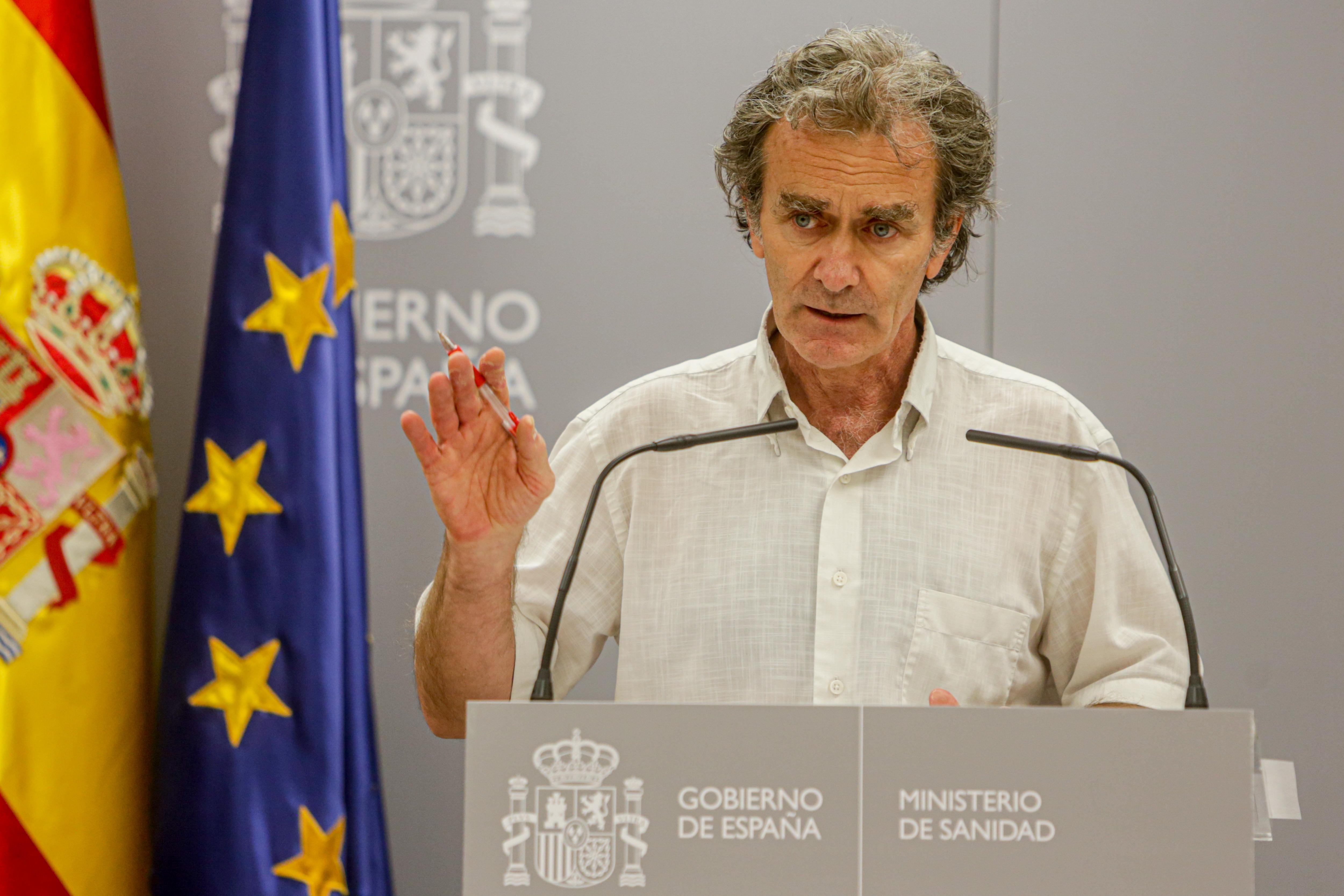 Fernando Simón durante la rueda de prensa