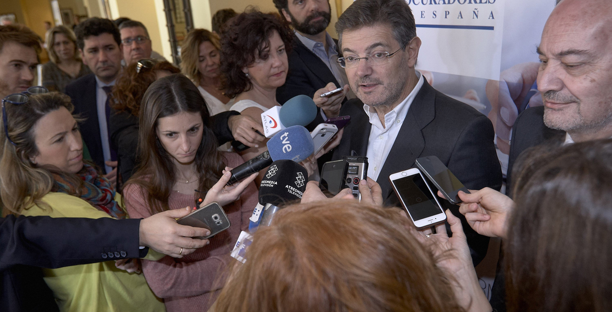 El ministro de Justicia, Rafael Catalá El ministro de Justicia, Rafael Catalá