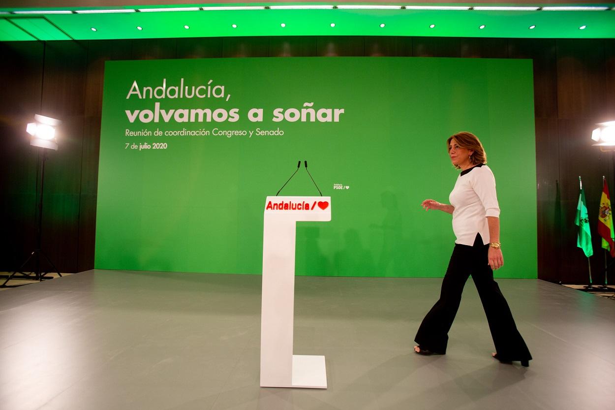 Susana Día, en el encuentro de diputados y senadores andaluces de esta semana.