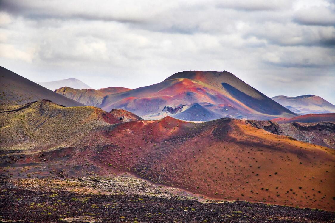 Montañas rojizas del  Timanfaya