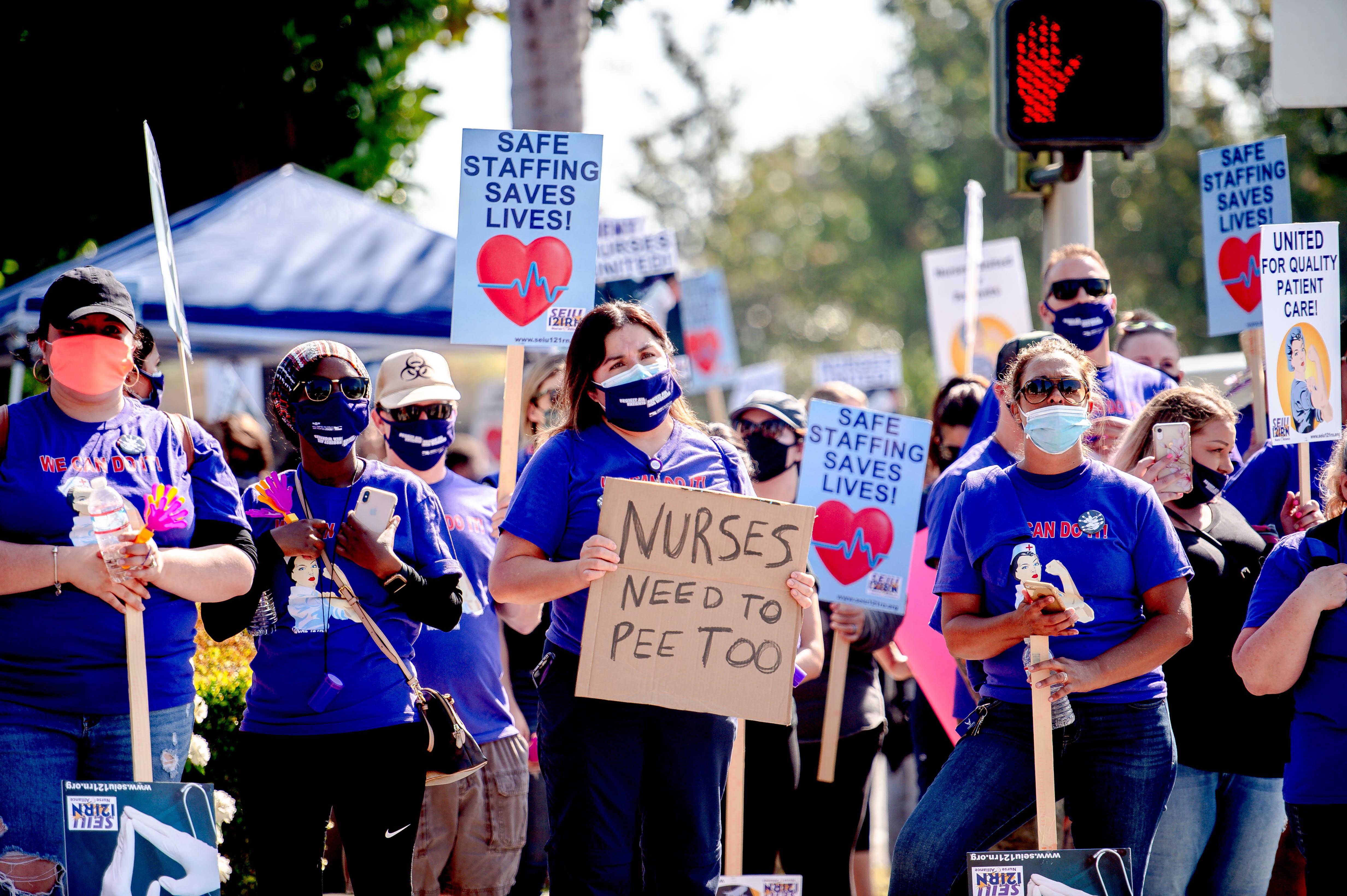 Enfermeras protestan en California / EP