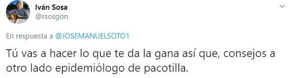 Uno de los comentarios a José Manuel Soto Uno de los comentarios a José Manuel Soto