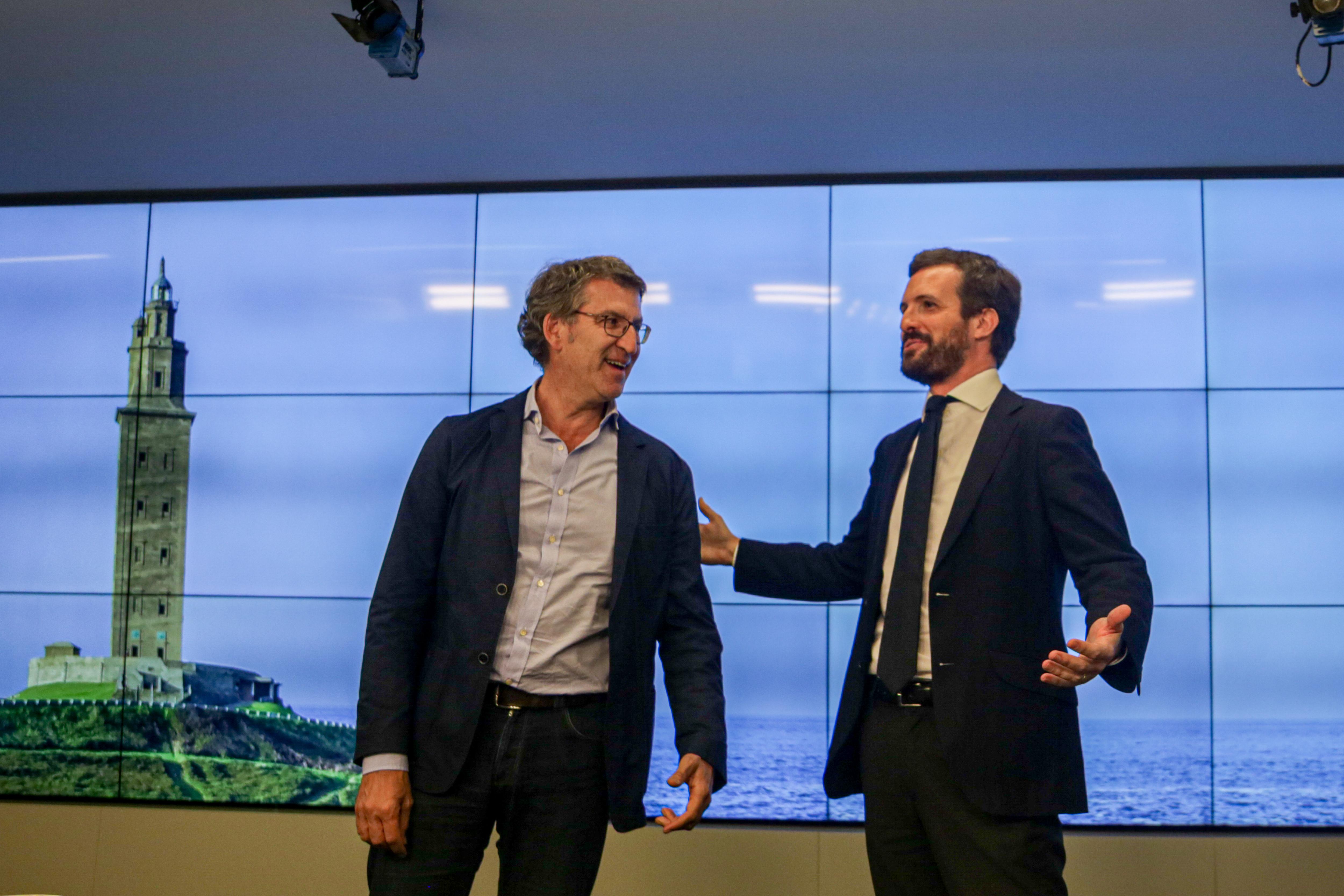 Pablo Casado y Alberto Núñez Feijóo, en una imagen de archivo