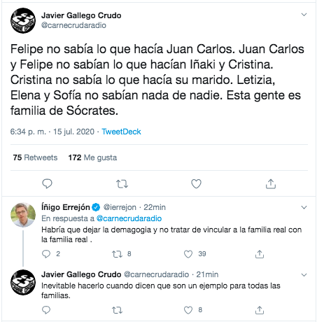 Conversación Errejón y Javier Gallego