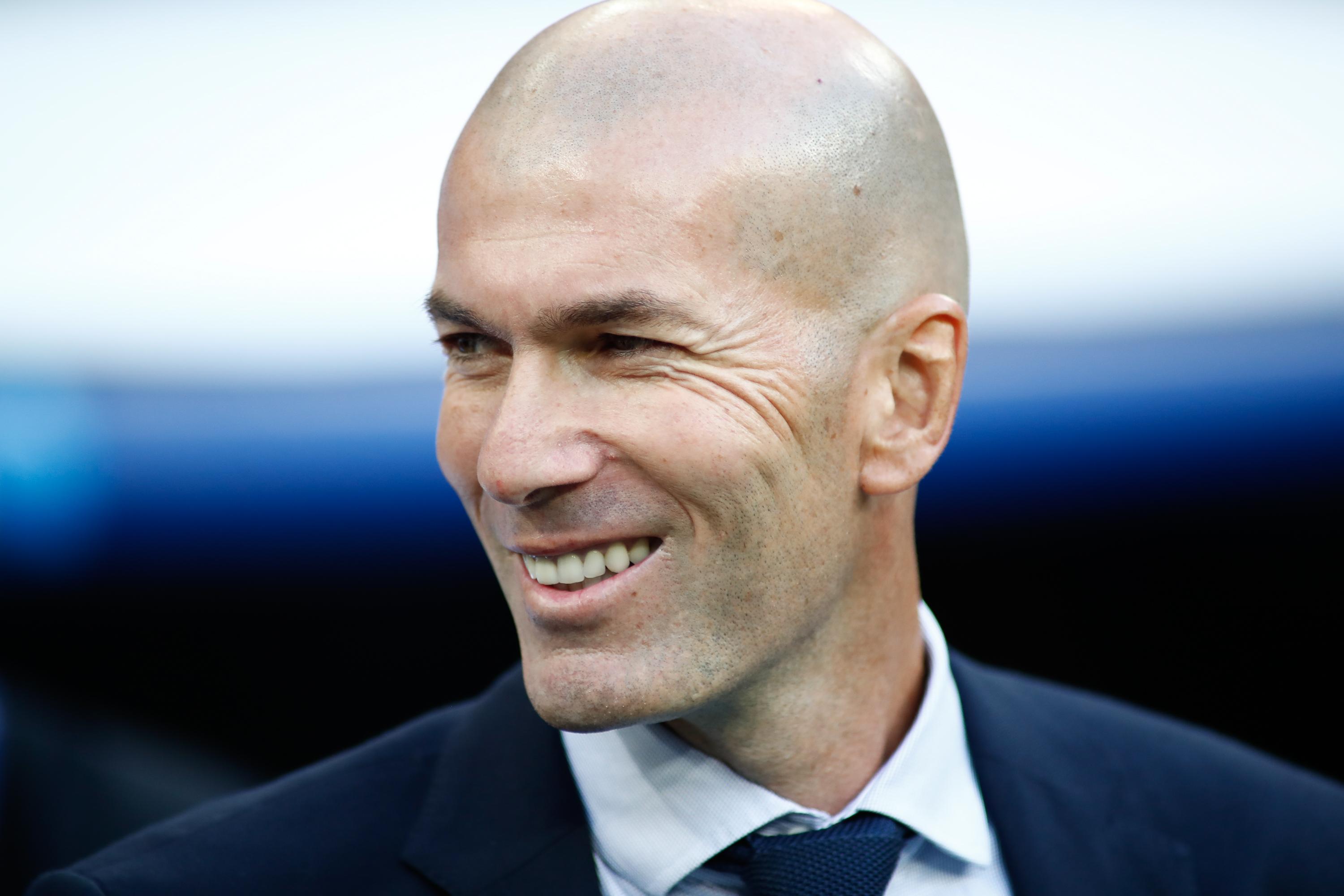 El entrenador del Real Madrid, Zinedine Zidane