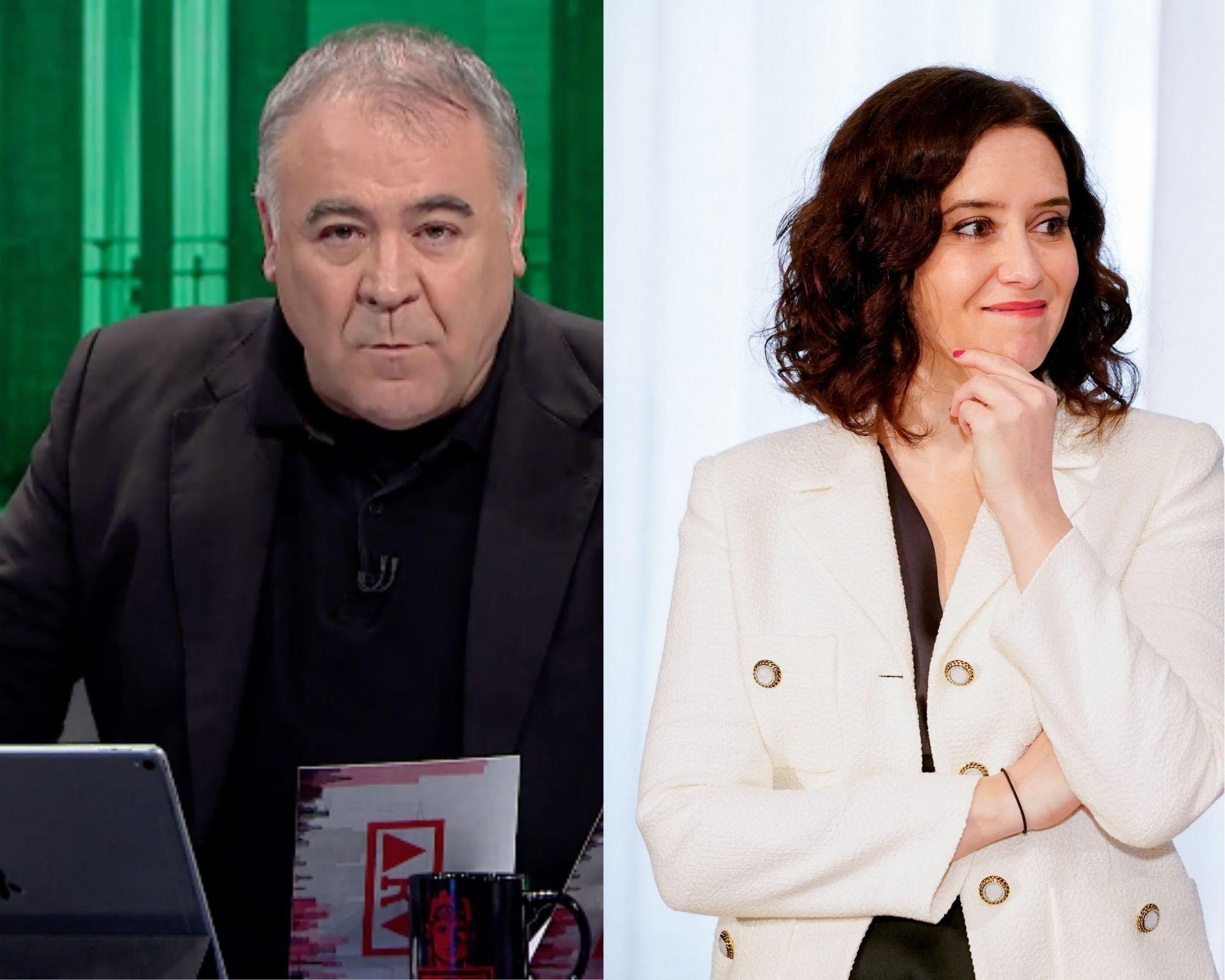 Antonio García Ferreras e Isabel Díaz Ayuso / Canva