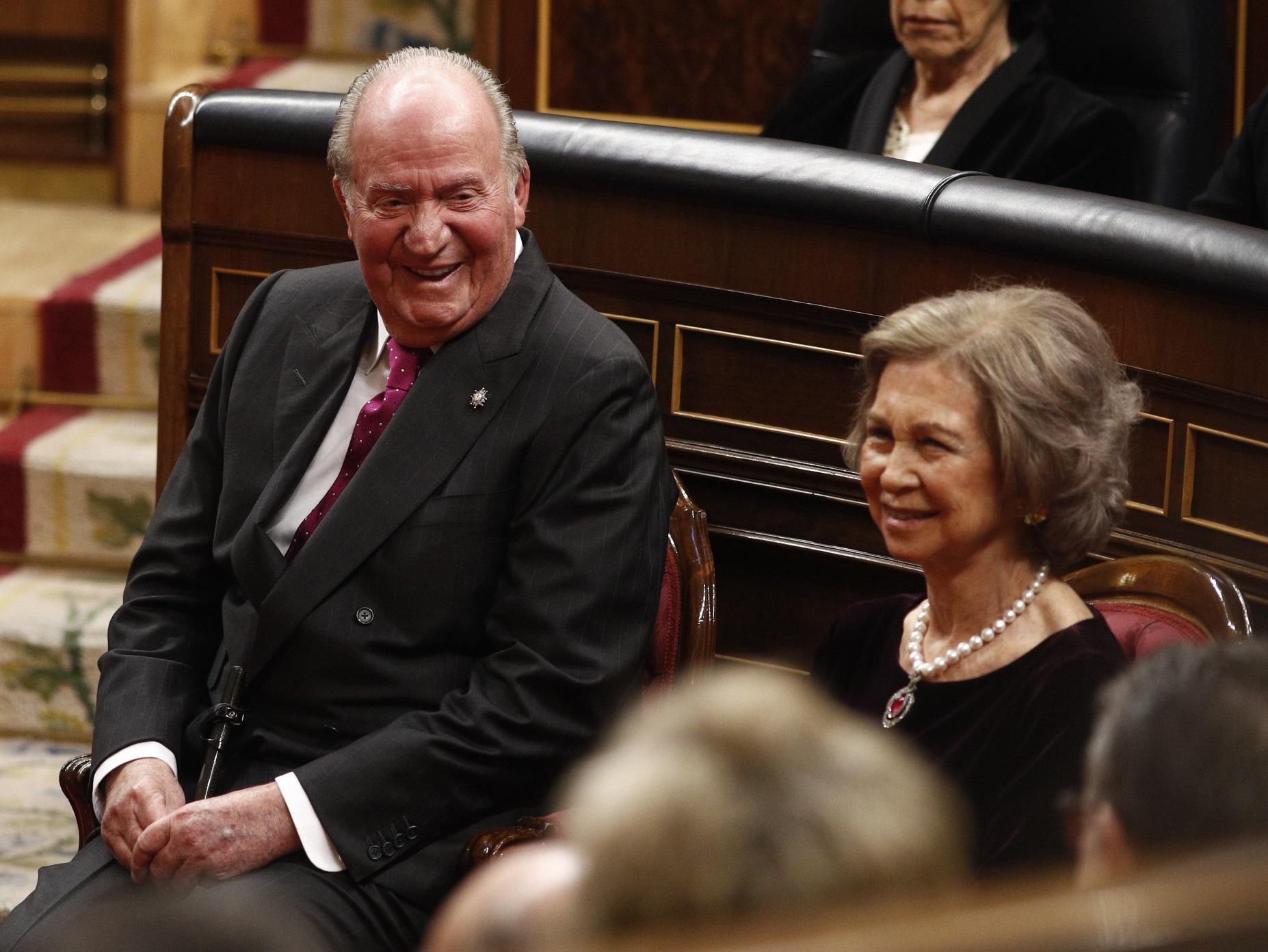 El emérito Juan Carlos I y Sofía en el Congreso - EP