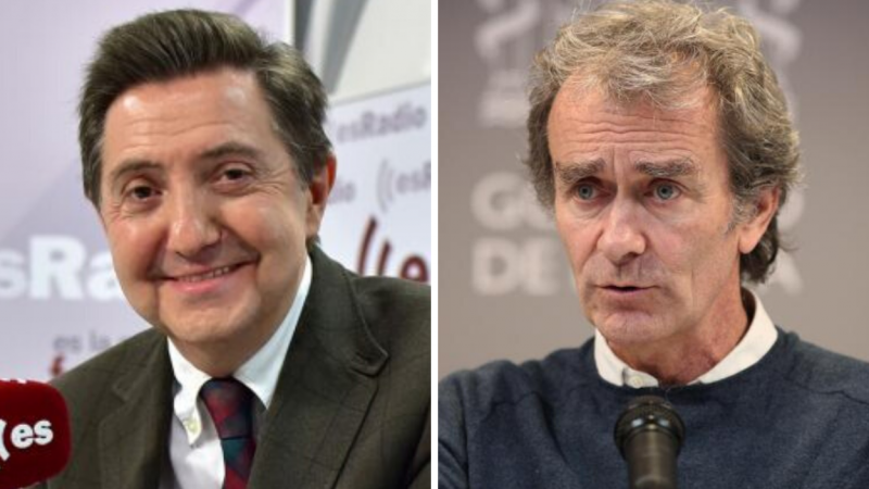 Federico Jiménez Losantos y Fernando Simón.
