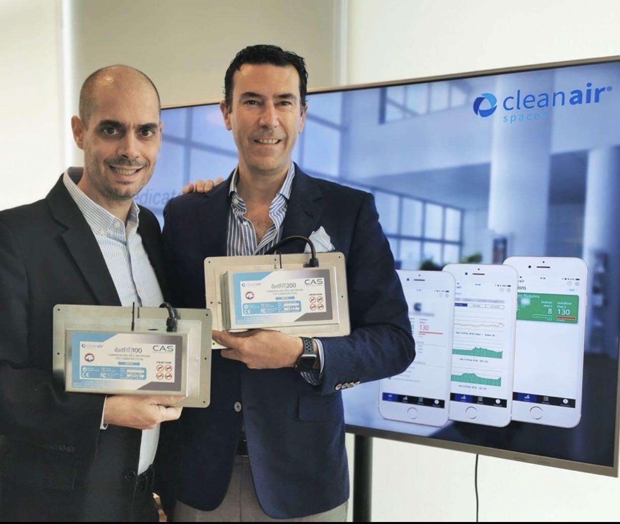 Los creadores de CleanAir, Miguel Garat y Pablo Fernández - Europa Press