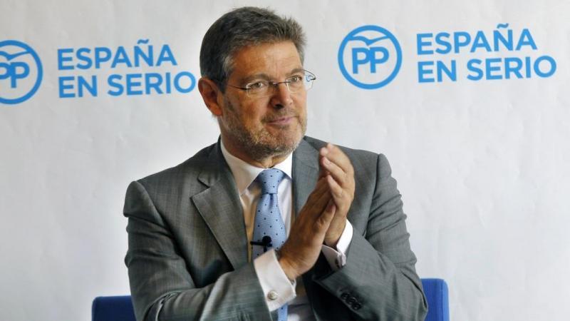 Rafael Catalá en un acto del PP