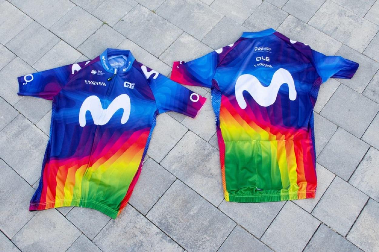 Maillot solidario de Movistar