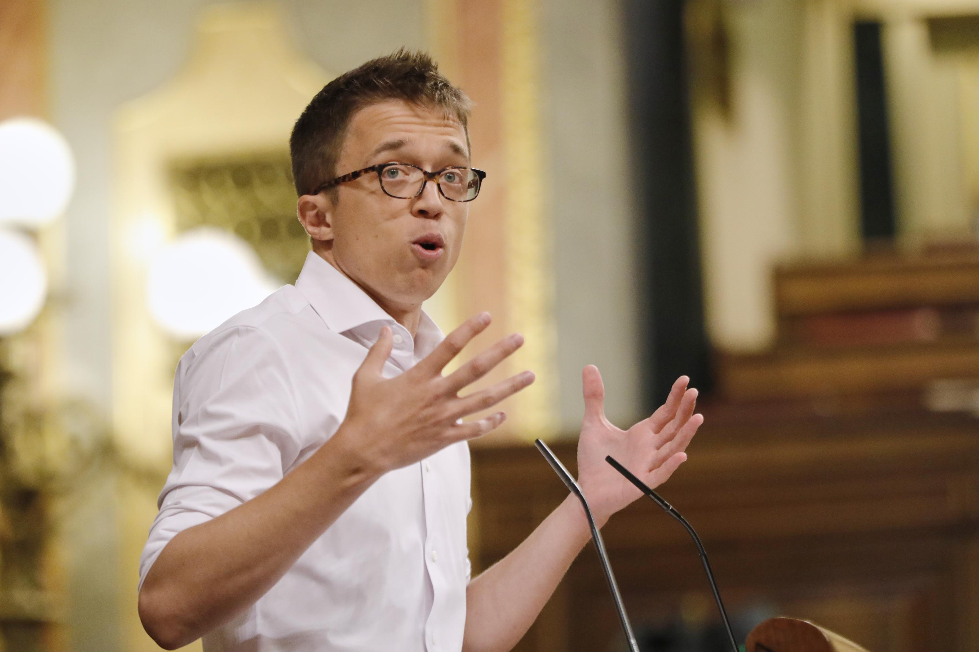 Íñigo Errejón en una intervención en el Congreso