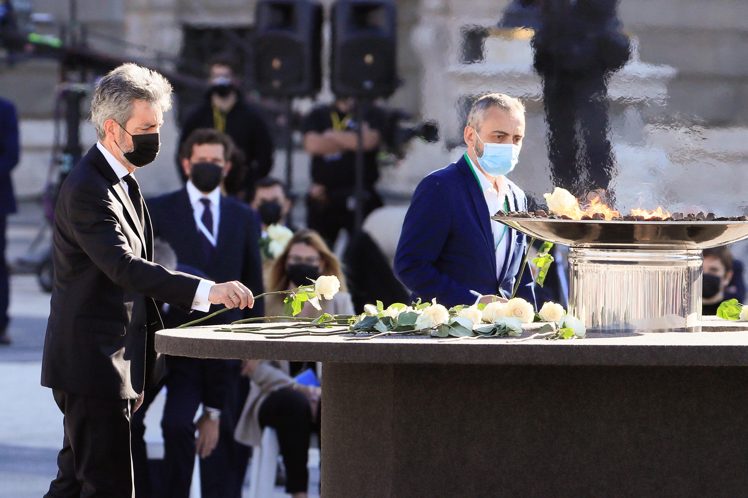  El presidente del Tribunal Supremo y del Consejo General del Poder Judicial, Carlos Lesmes en el homenaje de Estado a las víctimas de coronavirus