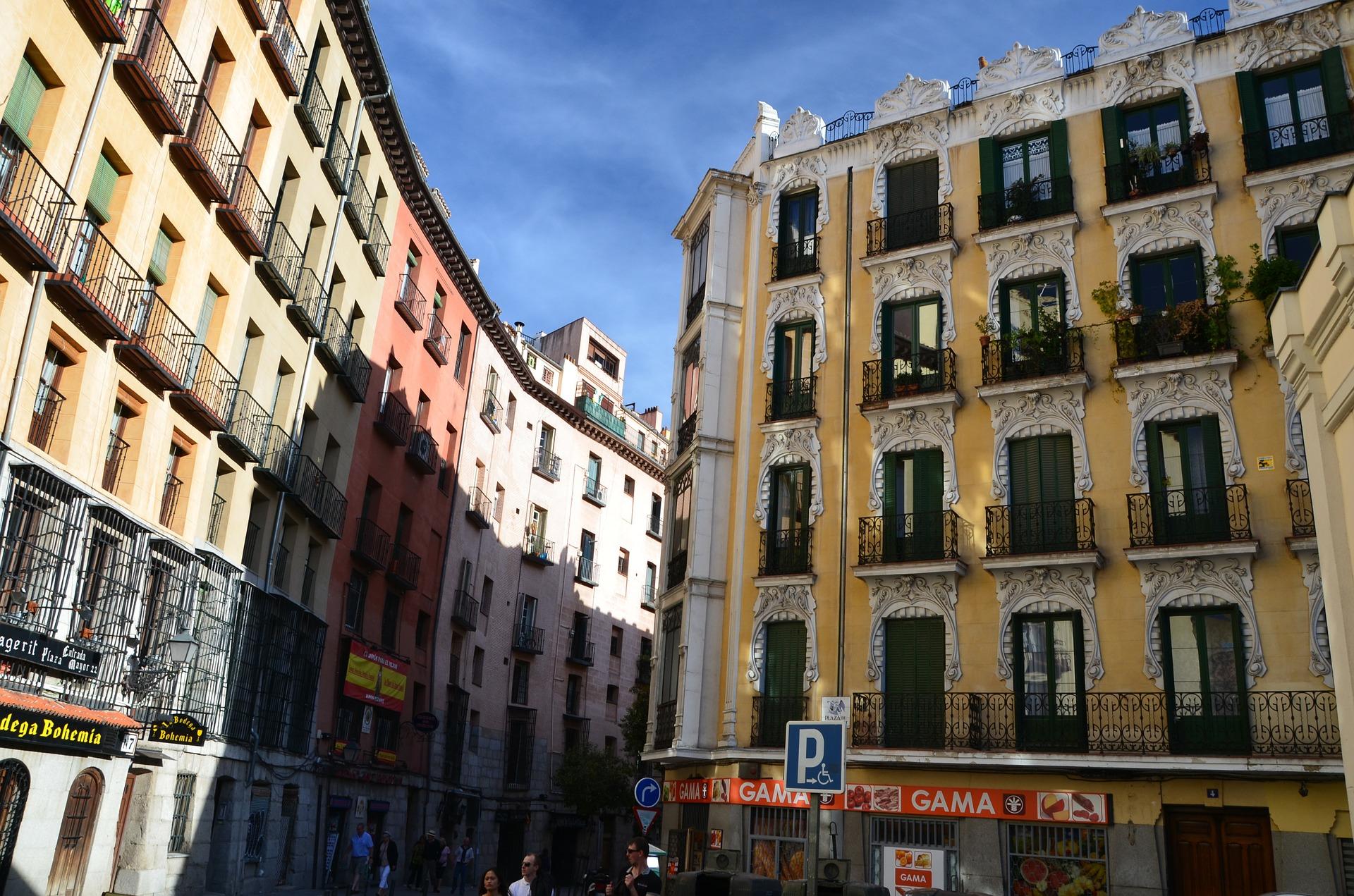 Barrio residencial en Madrid