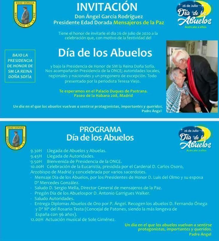 Homenaje a los abuelos de Mensajeros de la Paz