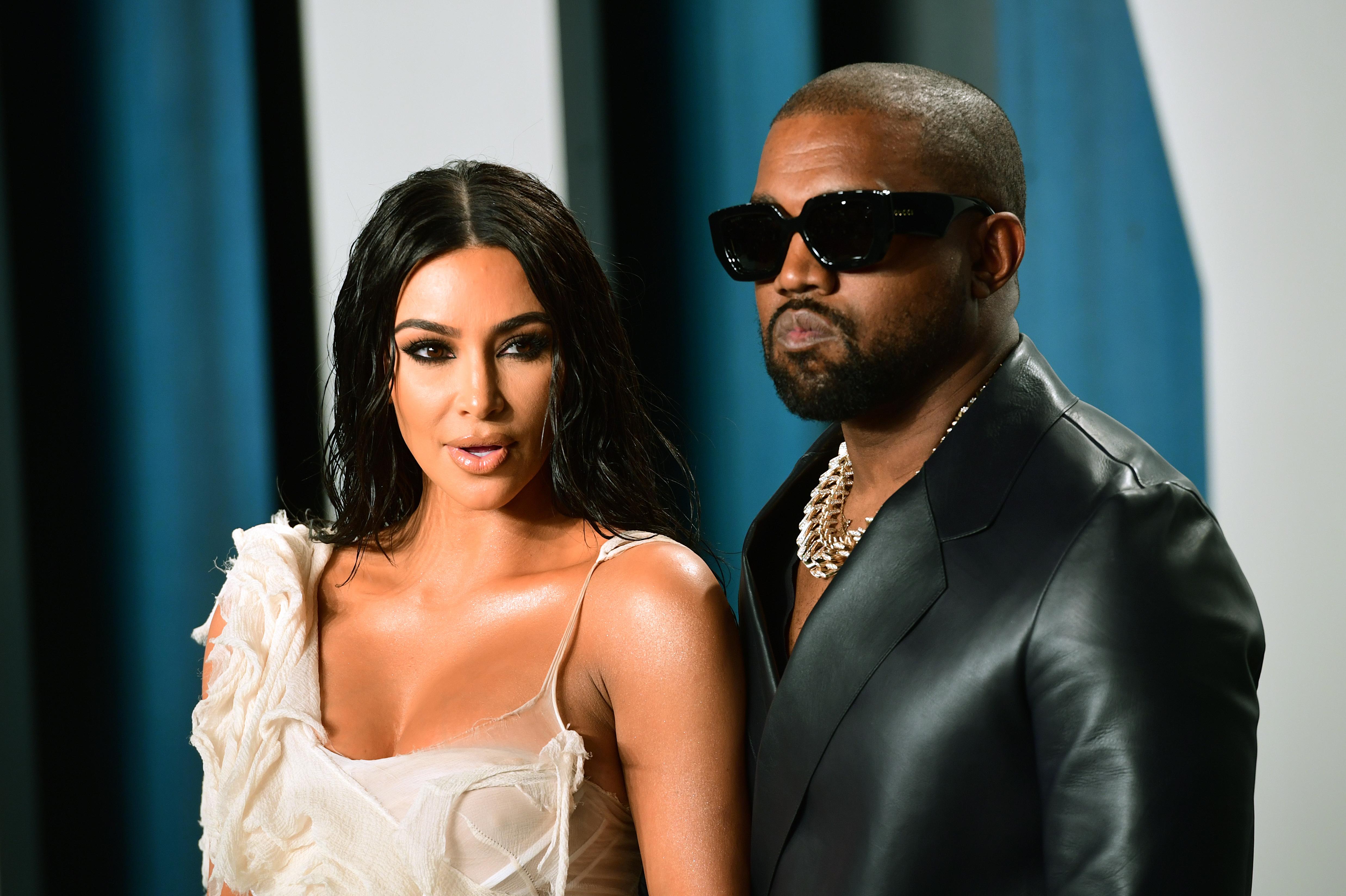 Kim Kardashian y su marido, el rapero Kanye West